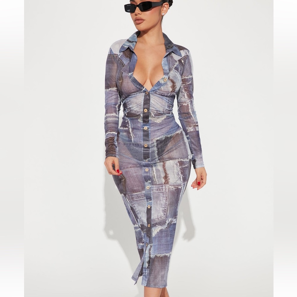 🦋 Patchwork Mesh dress 🦋